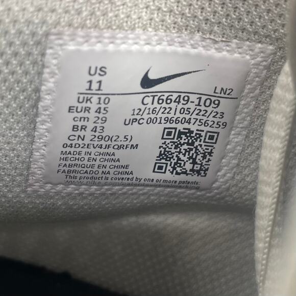 Nike Alpha Menace Pro 4 Football Cleats White Platinum Mens 11 - Picture 8 of 8